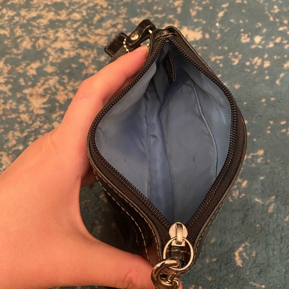 Patent Leather Coach Wristlet - Picture 6 of 7